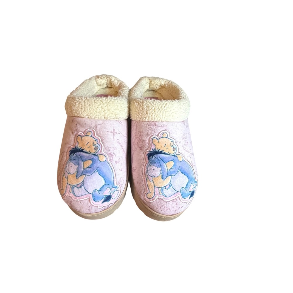 Disney Winnie the Pooh Eeyore Pink Slippers Ground Up Oh Bother Platform Women 8
